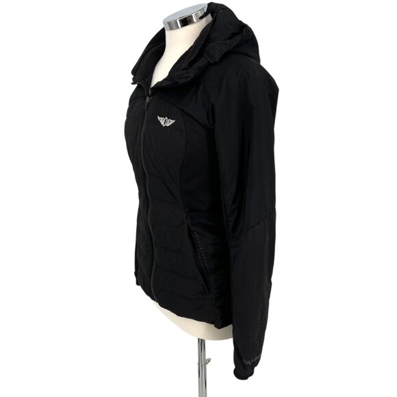Lululemon Down For It All 700 Down Fill Hooded Running Jacket Black Size 8 - Picture 5 of 16